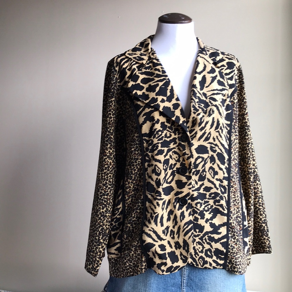 Apparenza 🐆 Animal Print Vintage Jacket Blazer